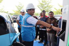 Mobil Listrik Aman Mudik, SPKLU Tersedia di Semua Rest Area Jalur Mudik Tol Trans Sumatera-Jawa