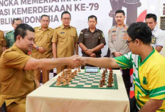 Lomba Catur Meriahkan HUT RI-79 di Muba