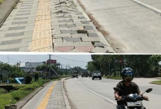 Trotoar Pejalan Kaki Soekarno-Hatta Diperbaiki