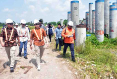 Tinjau Pembangunan Proyek Strategis Nasional Kereta Api Logistik Lahat-Kertapati