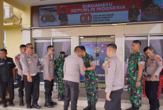 Sinergi TNI - Polri, Danbrigif 8/GC Sambangi Mapolres OKI