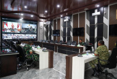 Kasdam II/Sriwijaya Paparkan Capaian 472 Titik KDKMP dalam Rapat Evaluasi Bersama Wakil Panglima TNI