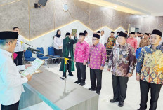 Kakanwil Kemenag Sumsel Tegaskan Amanah Jabatan saat Lantik Empat Administrator