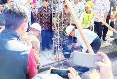 Wako Arlan Peletakan Batu Pertama SPPG di Dua Tempat