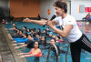 Keseruan Kaum Hawa, Aquatic Yoga di Kolam Renang Harper Palembang 