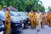 Bupati Muba Cek Fisik Puluhan Kendaraan Operasional Desa