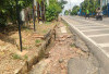 Siring di Jalan Srijaya Alami Penurunan Kualitas Tanah