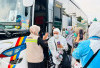 Debarkasi Palembang Kembali Terima Kedatangan Jemaah Haji Kloter 5 dengan Lancar