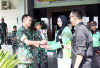 Ojol Palembang Tebar Sejuta Mawar Kebaikan, Disambut Hangat Makorem 044/Gapo
