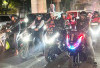 Astra Motor Sumsel Bersama Komunitas Honda Rasakan Sensasi Nocturnity Riding di Palembang